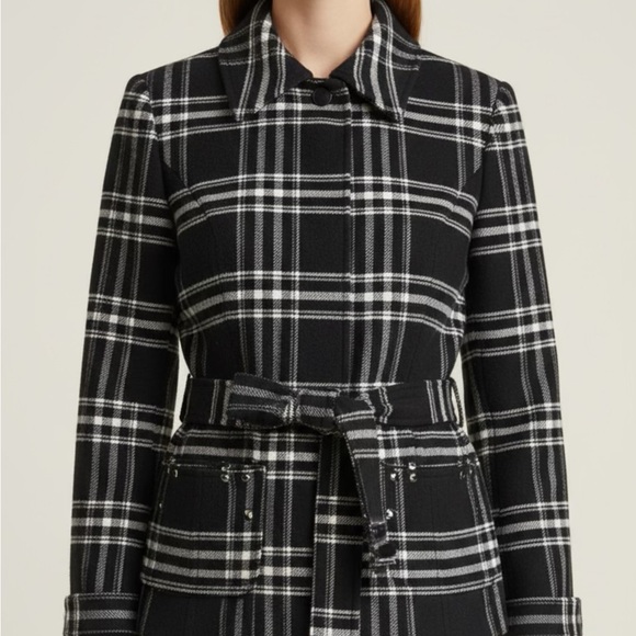 Jones New York Jackets & Blazers - Jones New York Black and Cream Plaid Top